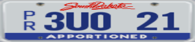 Truck License Plate